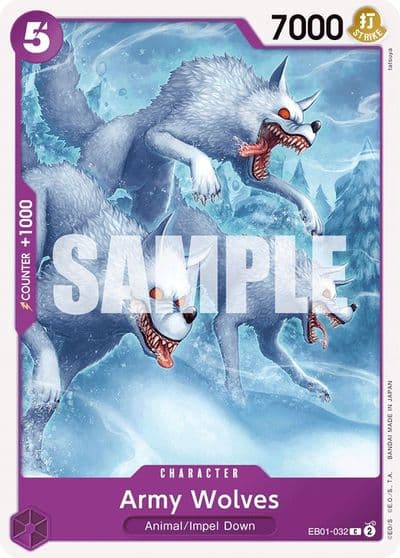 Army Wolves Extra Booster: Memorial Collection One Piece card