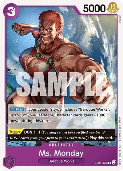 Ms Monday Extra Booster: Memorial Collection One Piece card