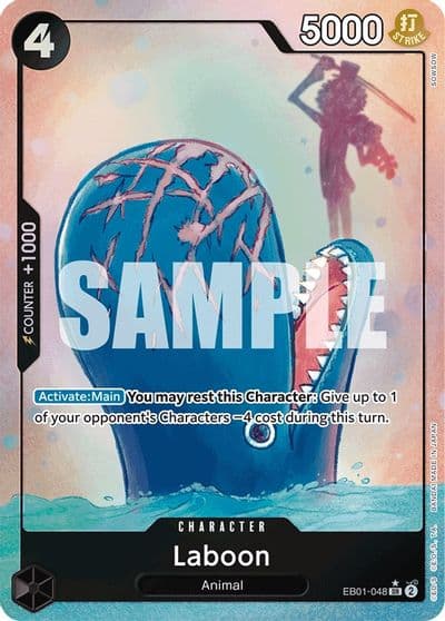 Laboon 048 Alternate Art Extra Booster: Memorial Collection One Piece card