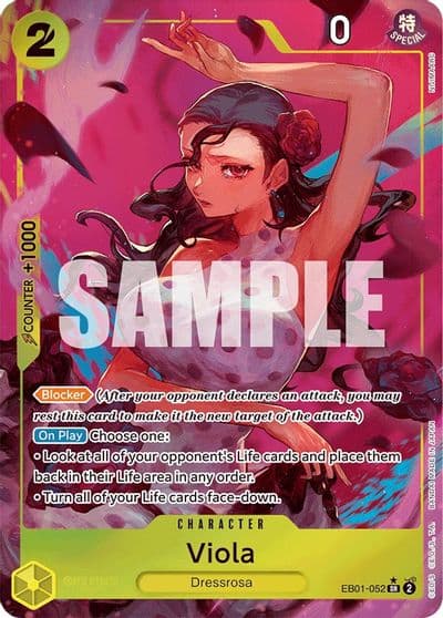 Viola Alternate Art Extra Booster: Memorial Collection One Piece card