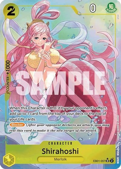 Shirahoshi Alternate Art Extra Booster: Memorial Collection One Piece card