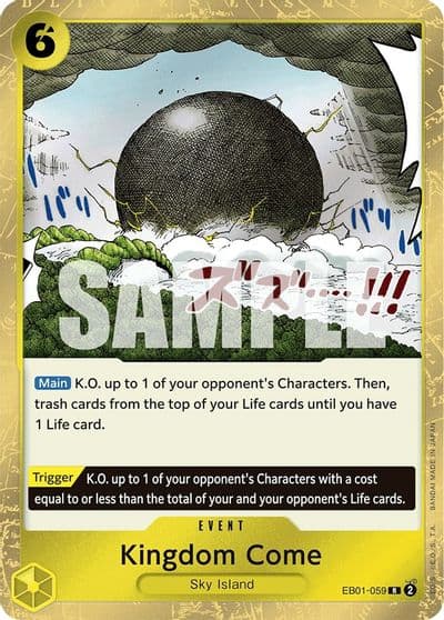 Kingdom Come Extra Booster: Memorial Collection One Piece card