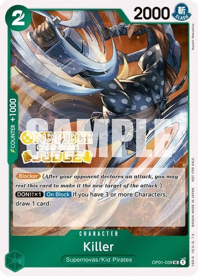 Killer Judge Pack Vol 3 One Piece Promotion Cards One Piece card