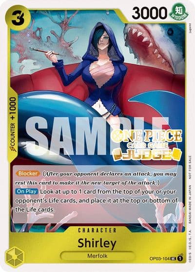Shirley Judge Pack Vol 3 One Piece Promotion Cards One Piece card