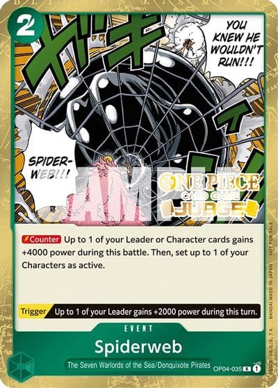 Spiderweb Judge Pack Vol 3 One Piece Promotion Cards One Piece card