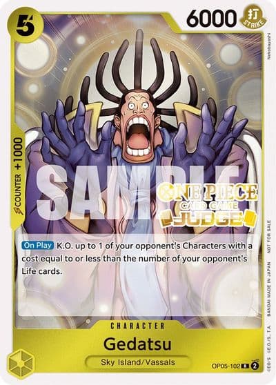 Gedatsu Judge Pack Vol 3 One Piece Promotion Cards One Piece card