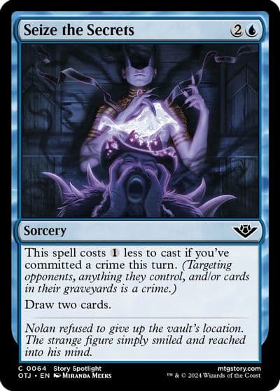 Seize the Secrets Outlaws of Thunder Junction Magic card
