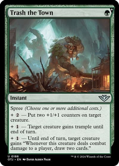 Trash the Town Outlaws of Thunder Junction Magic card