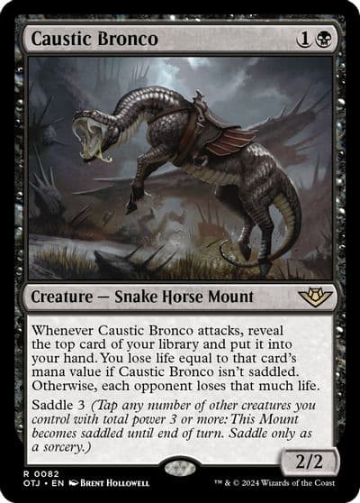 Caustic Bronco Outlaws of Thunder Junction Magic card
