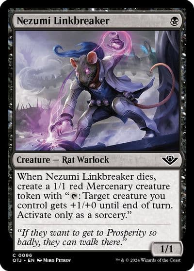 Nezumi Linkbreaker Outlaws of Thunder Junction Magic card