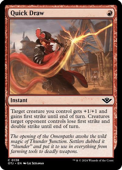 Quick Draw Outlaws of Thunder Junction Magic card