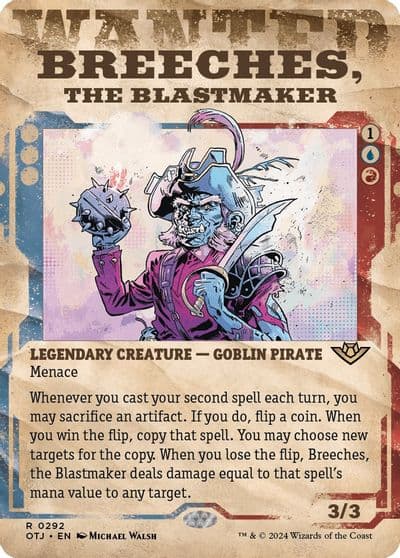 Breeches the Blastmaker Showcase Outlaws of Thunder Junction Magic card