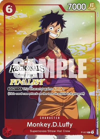MonkeyDLuffy 001 Online Regional 2024 Vol 2 Finalist One Piece Promotion Cards One Piece card