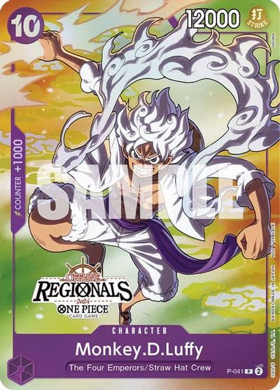 MonkeyDLuffy 041 Offline Regional 2024 Vol 2 Participant One Piece Promotion Cards One Piece card