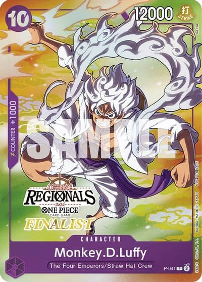 MonkeyDLuffy 041 Online Regional 2024 Vol 2 Finalist One Piece Promotion Cards One Piece card