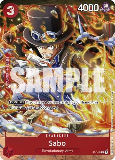 Sabo Event Pack Vol 4 One Piece Promotion Cards One Piece card
