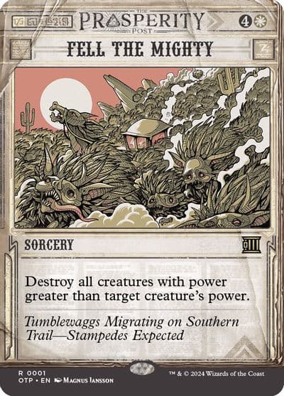 Fell the Mighty Outlaws of Thunder Junction: Breaking News Magic card