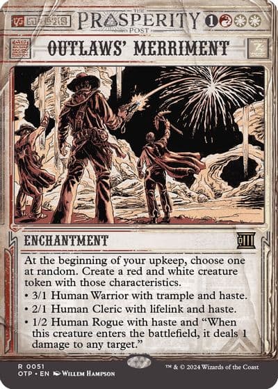Outlaws Merriment Outlaws of Thunder Junction: Breaking News Magic card