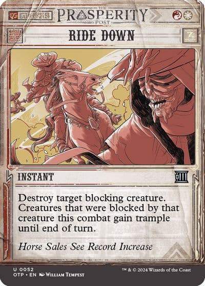 Ride Down Outlaws of Thunder Junction: Breaking News Magic card