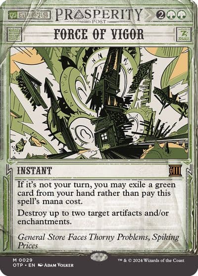 Force of Vigor Outlaws of Thunder Junction: Breaking News Magic card