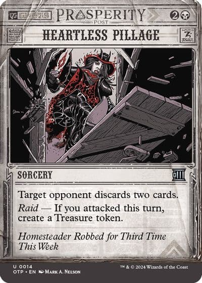 Heartless Pillage Outlaws of Thunder Junction: Breaking News Magic card