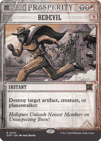 Bedevil Outlaws of Thunder Junction: Breaking News Magic card