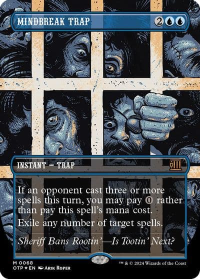 Mindbreak Trap Textured Foil Outlaws of Thunder Junction: Breaking News Magic card