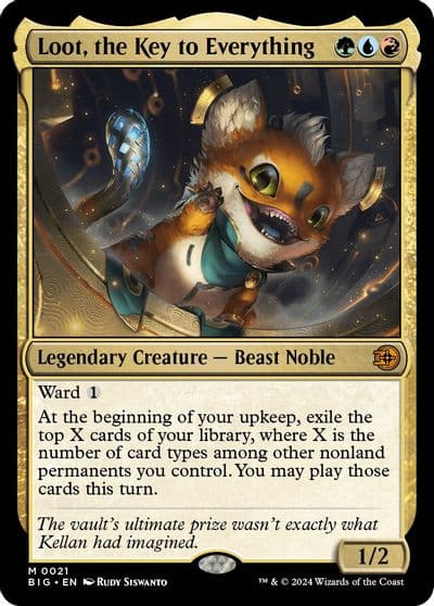 Loot the Key to Everything Outlaws of Thunder Junction: The Big Score Magic card