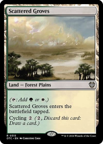 Scattered Groves Commander: Outlaws of Thunder Junction Magic card