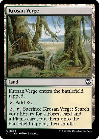 Krosan Verge Commander: Outlaws of Thunder Junction Magic card