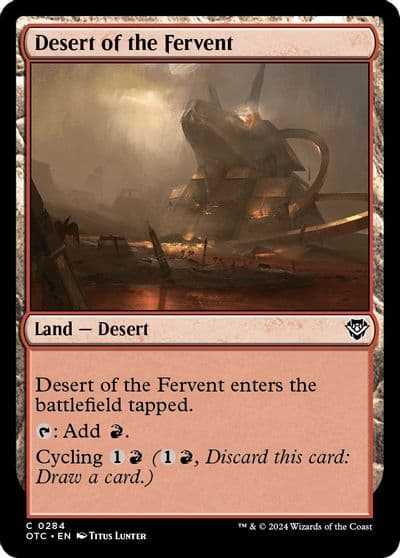 Desert of the Fervent Commander: Outlaws of Thunder Junction Magic card
