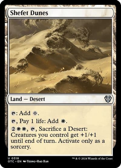 Shefet Dunes Commander: Outlaws of Thunder Junction Magic card