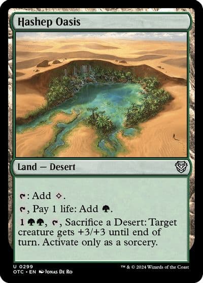 Hashep Oasis Commander: Outlaws of Thunder Junction Magic card