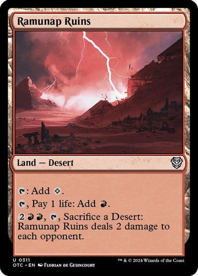 Ramunap Ruins Commander: Outlaws of Thunder Junction Magic card