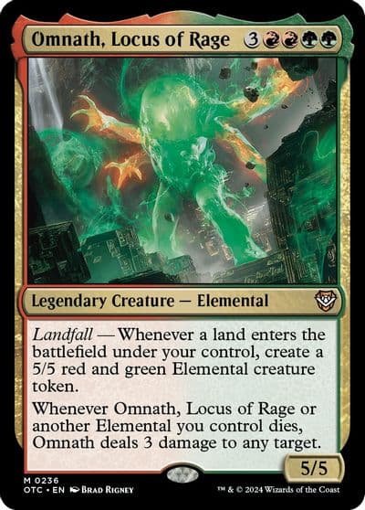 Omnath Locus of Rage Commander: Outlaws of Thunder Junction Magic card