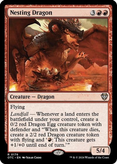 Nesting Dragon Commander: Outlaws of Thunder Junction Magic card