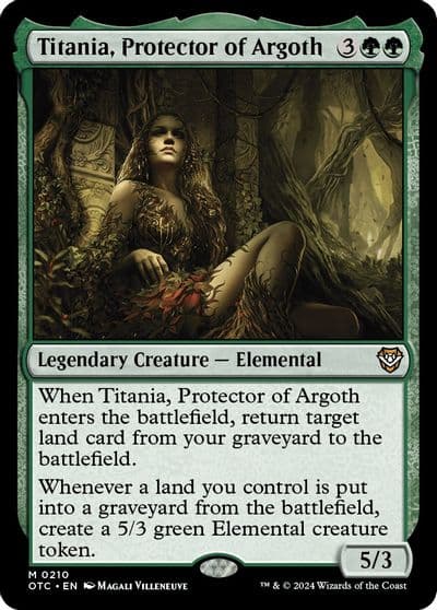 Titania Protector of Argoth Commander: Outlaws of Thunder Junction Magic card