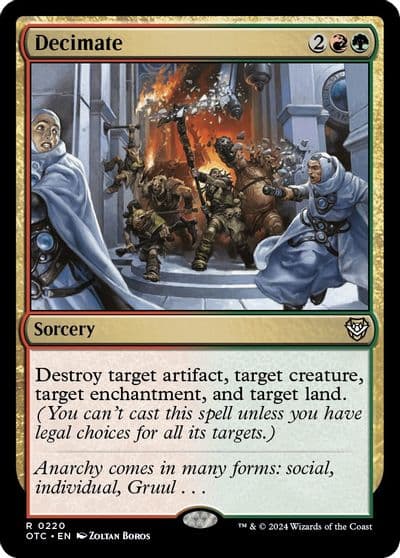 Decimate Commander: Outlaws of Thunder Junction Magic card