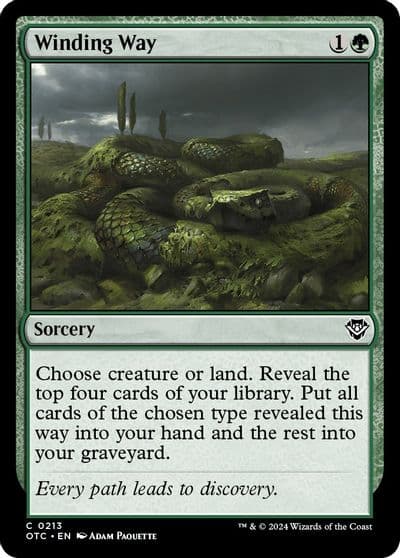 Winding Way Commander: Outlaws of Thunder Junction Magic card