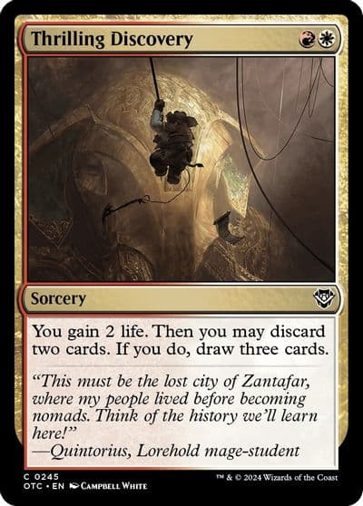 Thrilling Discovery Commander: Outlaws of Thunder Junction Magic card