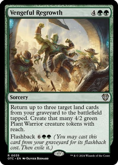 Vengeful Regrowth Commander: Outlaws of Thunder Junction Magic card