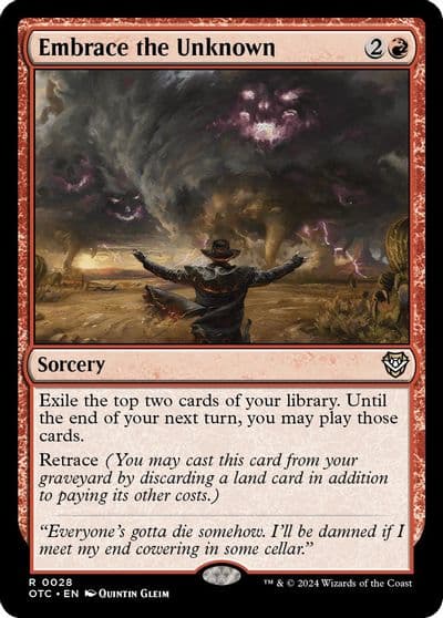 Embrace the Unknown Commander: Outlaws of Thunder Junction Magic card