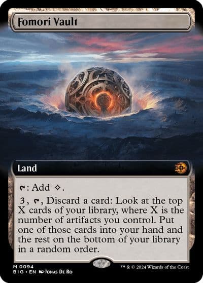 Fomori Vault Extended Art Outlaws of Thunder Junction: The Big Score Magic card