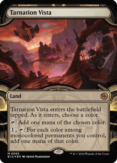 Tarnation Vista Showcase Raised Foil Outlaws of Thunder Junction: The Big Score Magic card