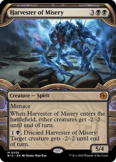 Harvester of Misery Showcase Outlaws of Thunder Junction: The Big Score Magic card