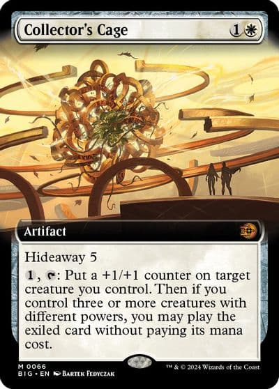 Collectors Cage Extended Art Outlaws of Thunder Junction: The Big Score Magic card