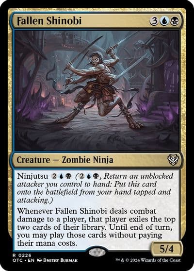 Fallen Shinobi Commander: Outlaws of Thunder Junction Magic card