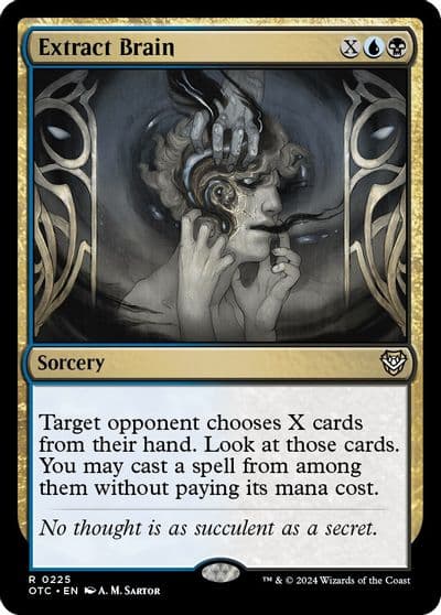 Extract Brain Commander: Outlaws of Thunder Junction Magic card