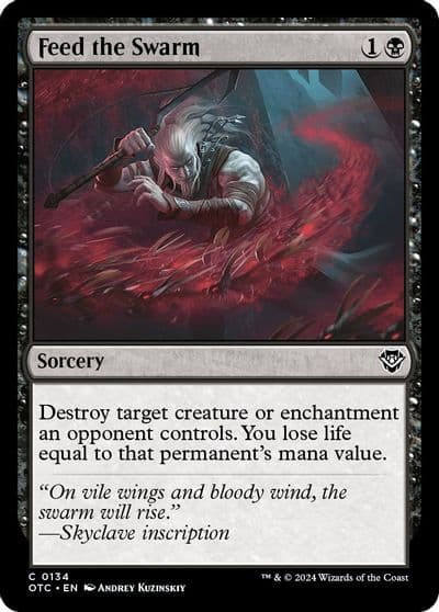 Feed the Swarm Commander: Outlaws of Thunder Junction Magic card