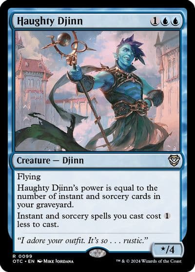 Haughty Djinn Commander: Outlaws of Thunder Junction Magic card
